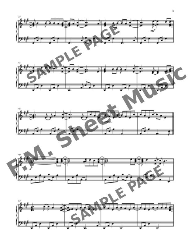 Sailing (Intermediate Piano) By Christopher Cross F.M. Sheet Music